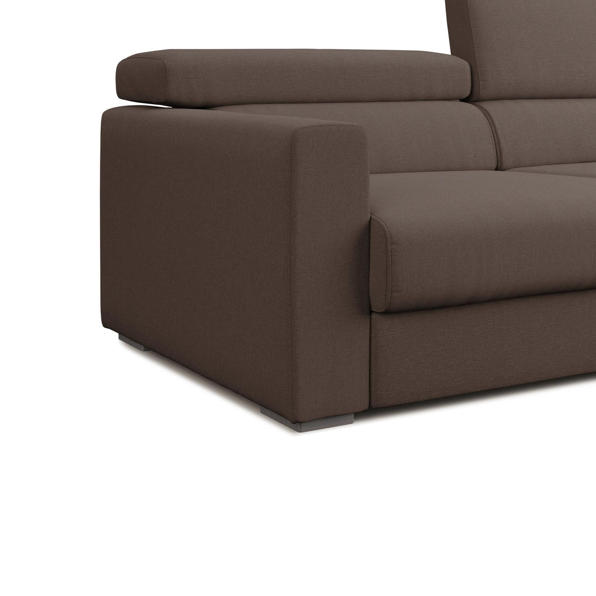 LINEARSOFA Dylan - Braun, Textil (188/89/100cm) - Divani.store
