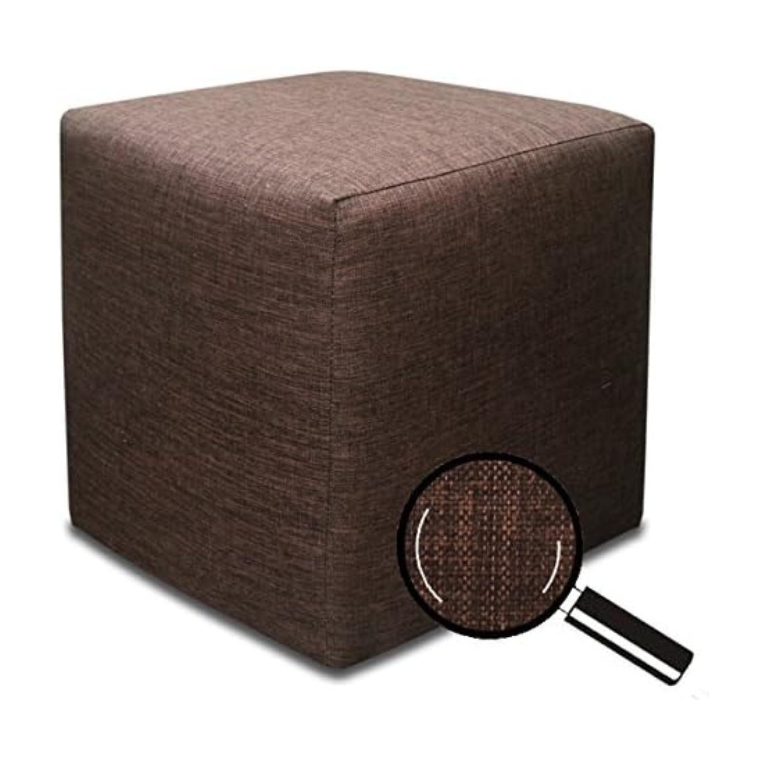 SITZWÜRFEL 40 x 40 x 40 cm Dunkelbraun mit Polsterung und Holzwerkstoffrahmen für Wohnzimmer - Dunkelbraun, Textil (40/40/40cm) - Best For Home
