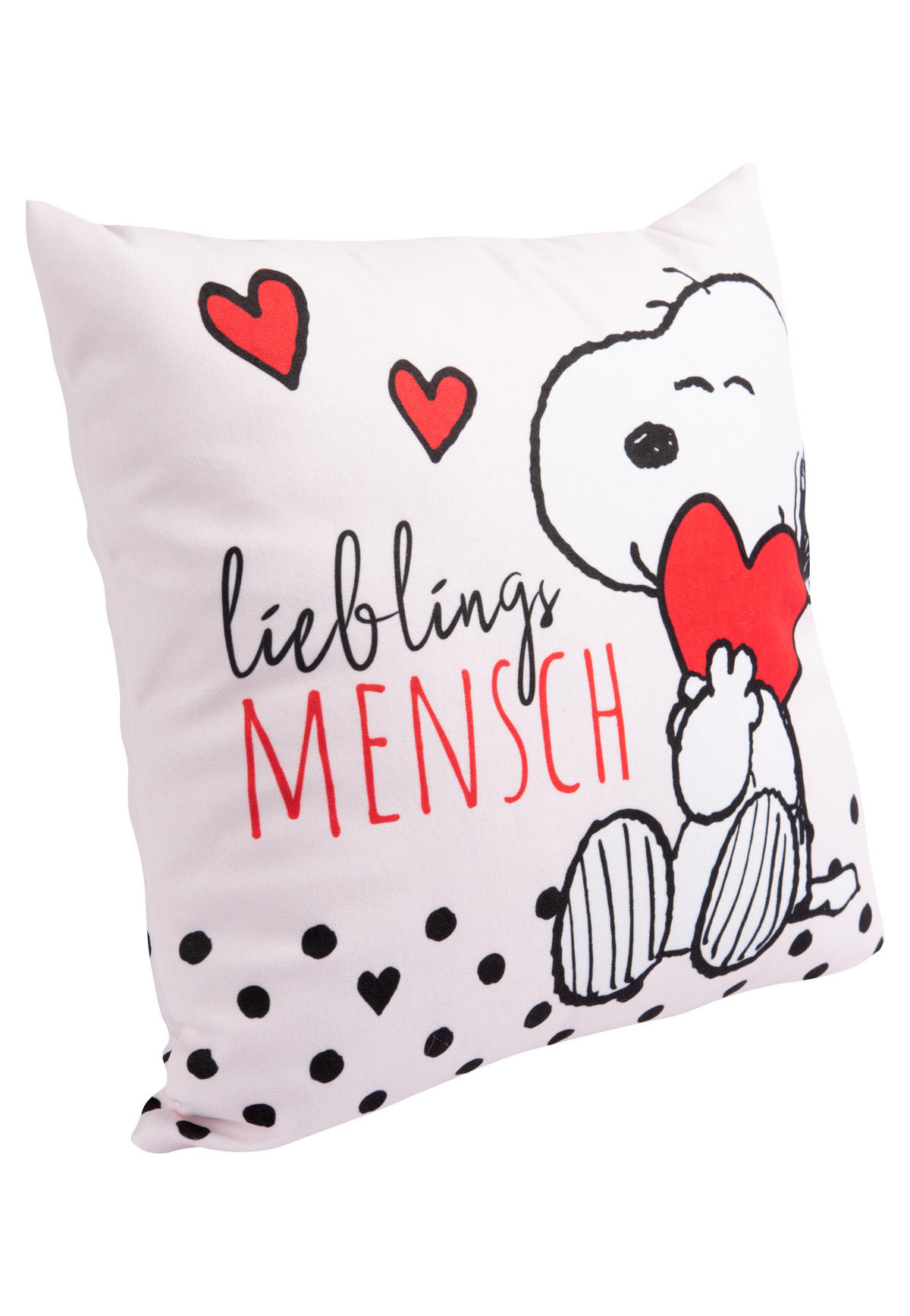 ZIERKISSEN The Peanuts Snoopy Lieblingsmensch 30 x 30 cm - Multicolor, Textil (30/30/10cm) - United Labels