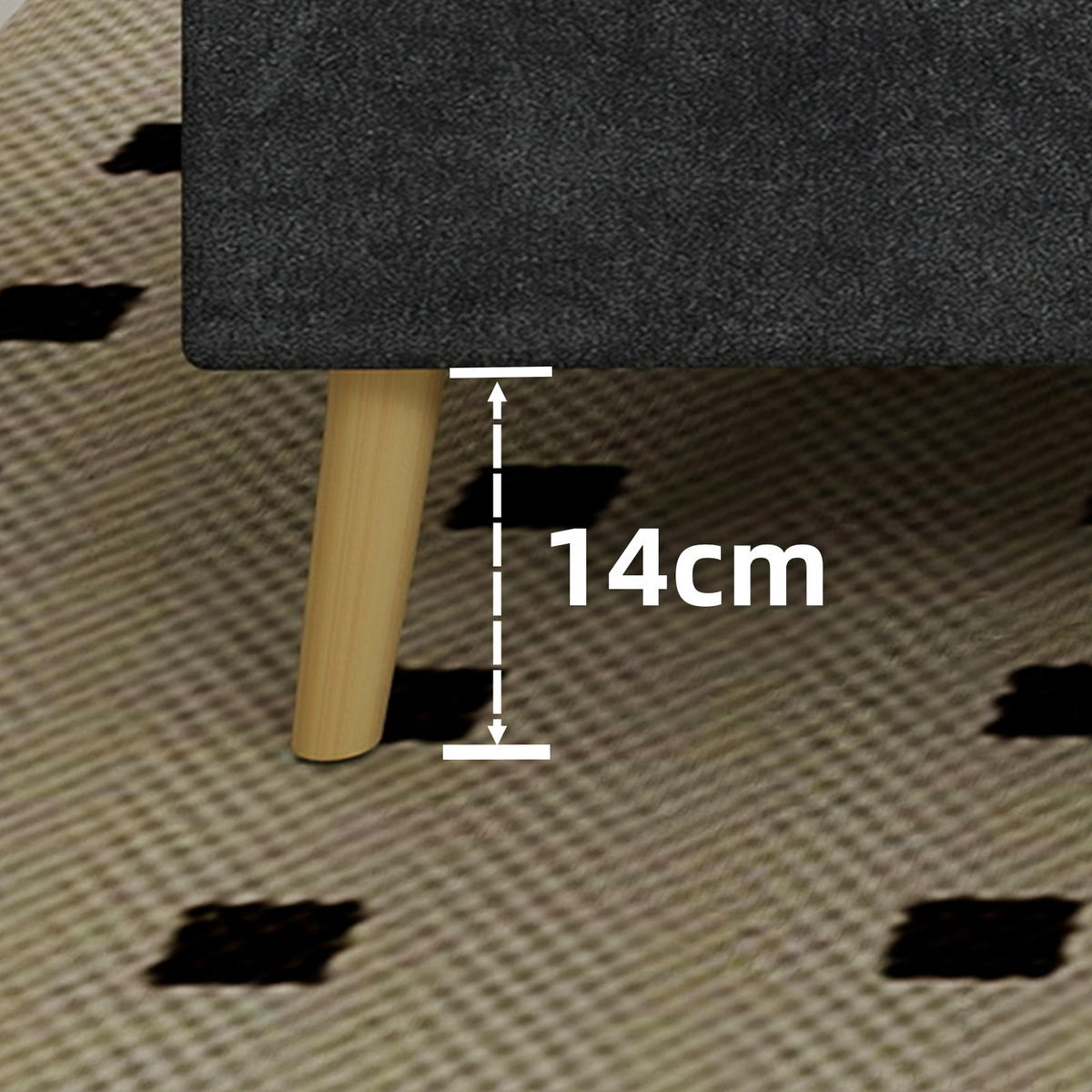 POLSTERBETT 160x200 cm LED Kopfteil grau - Grau, Textil (160/200cm) - LEBENLANG