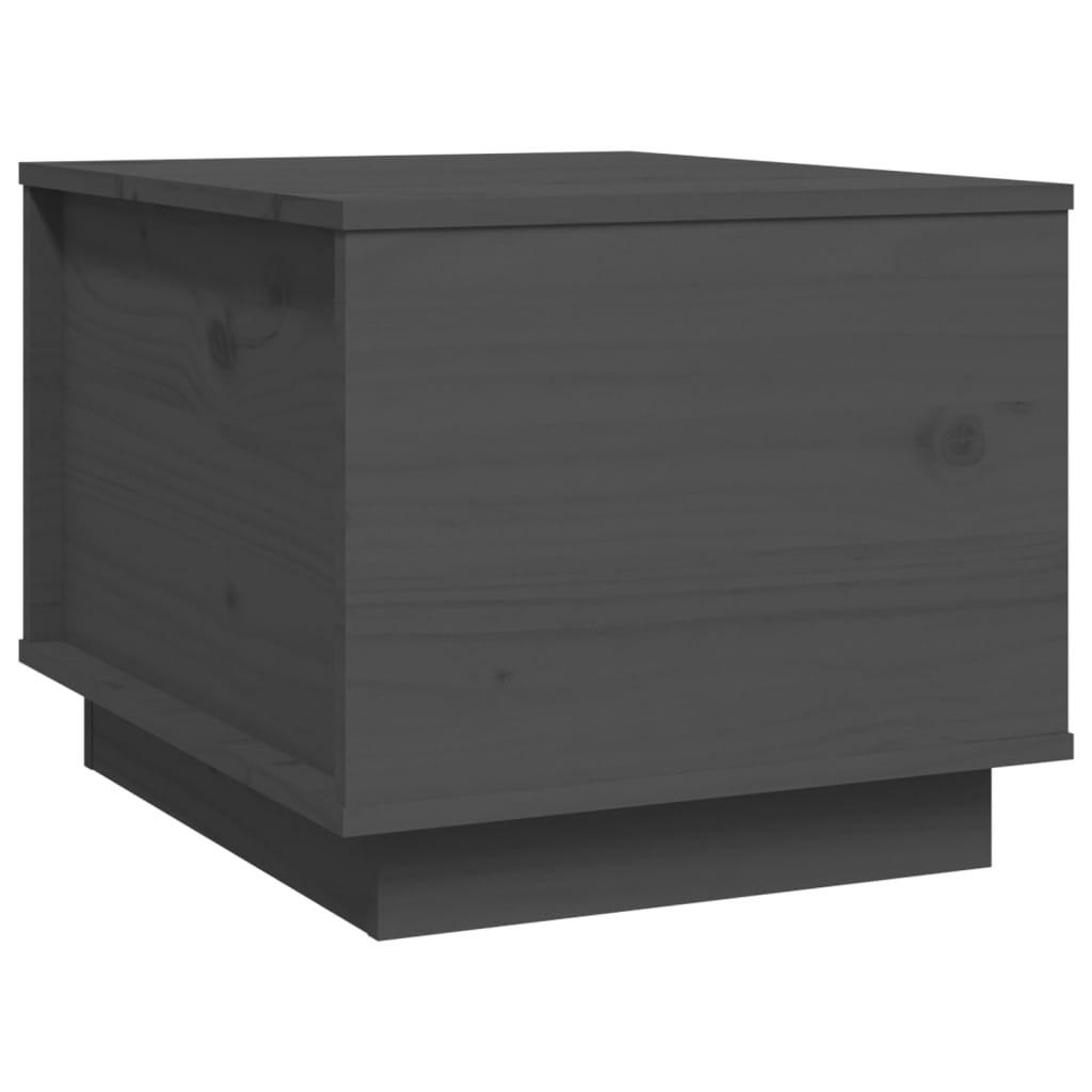 COUCHTISCH Grau 40x50x35 cm Massivholz Kiefer - Grau, Holz (40/50/35cm) - furnicato