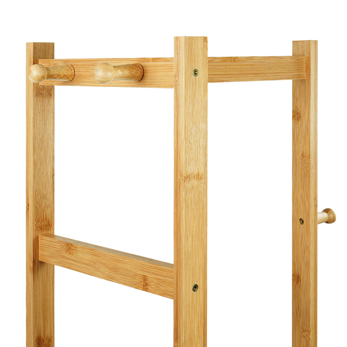 VĚŠÁK - světle hnědá, dřevo (30/155/38cm) - Relaxdays