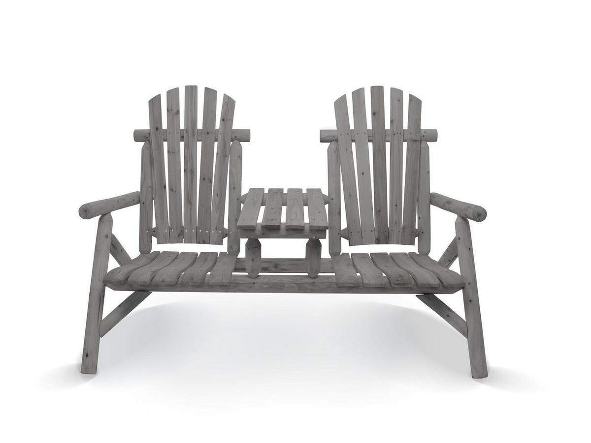 GARTENBANK Timber Tannenholz FSC 100 für 2 Personen - Naturfarben, Kunststoff (80/175/120cm) - Green Spirit