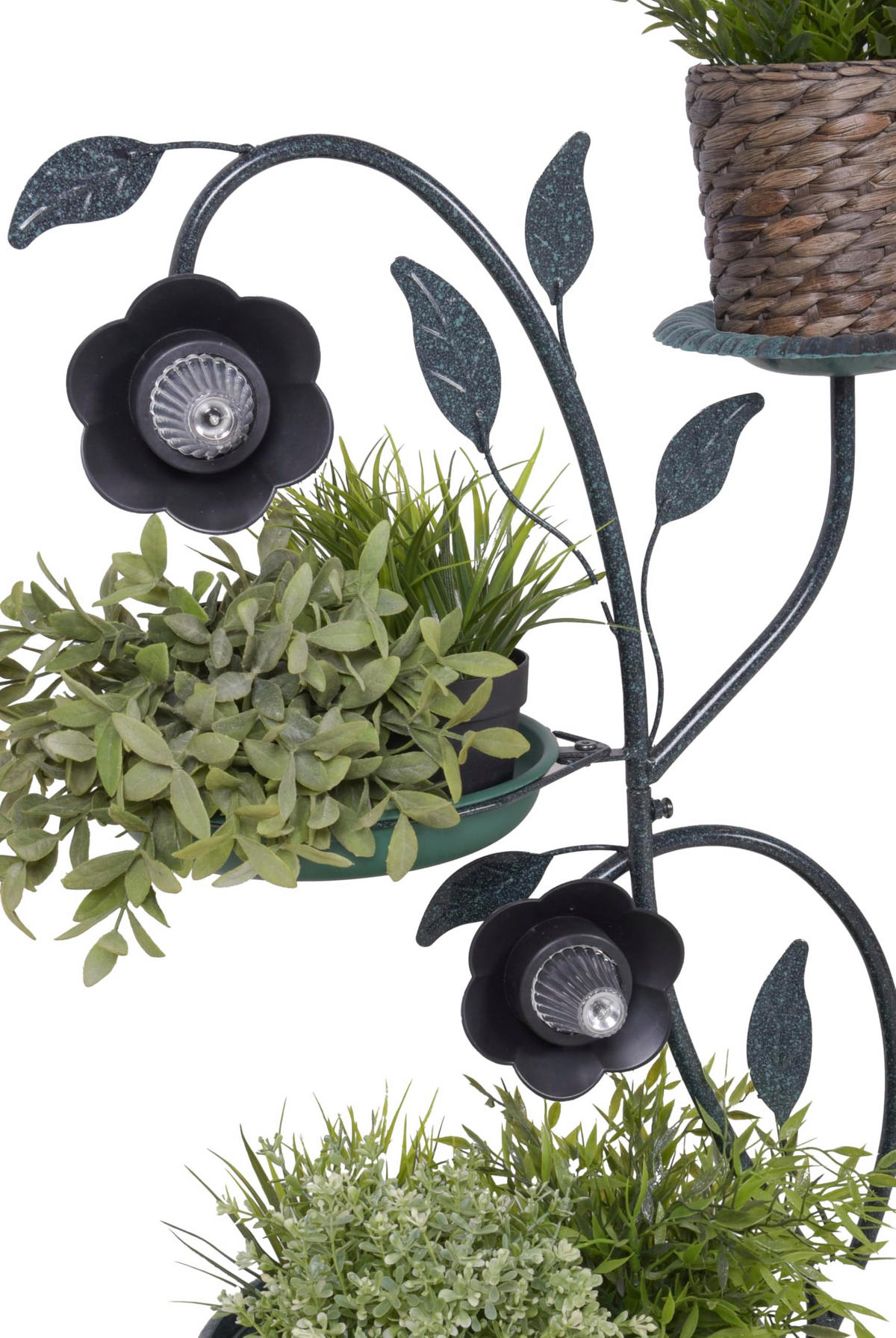 PFLANZSTÄNDER Hector Grün Kunststoff Blumenständer - Grün, Kunststoff (45/30/77cm) - DELUKE