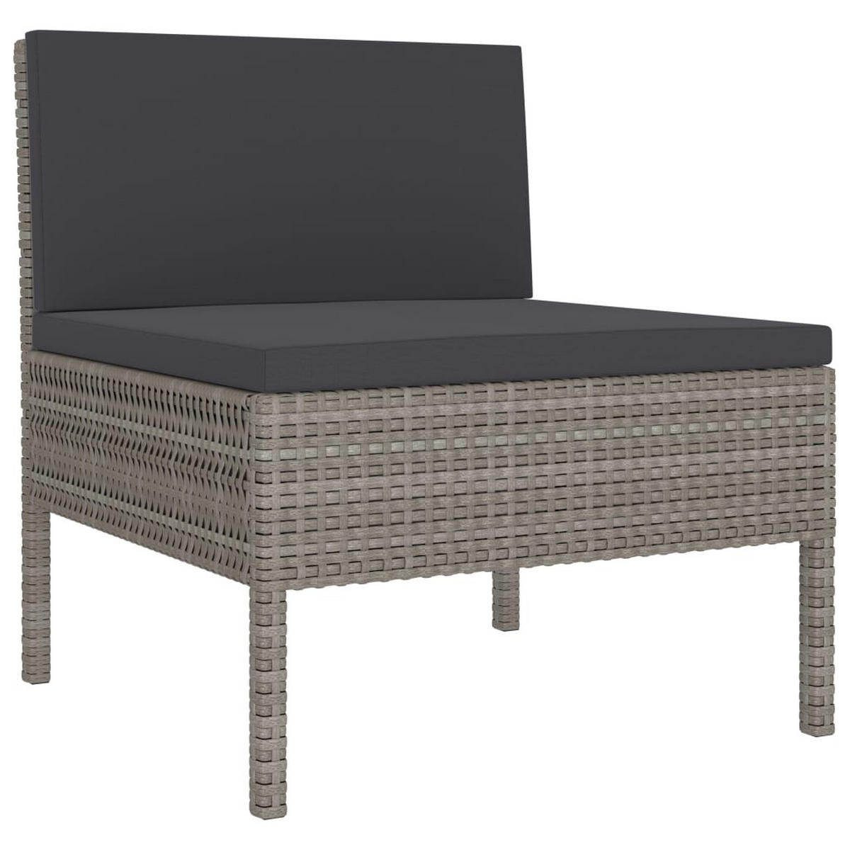 GARTENSET Reeves 6-teilig - Grau, Metall - Nettlife