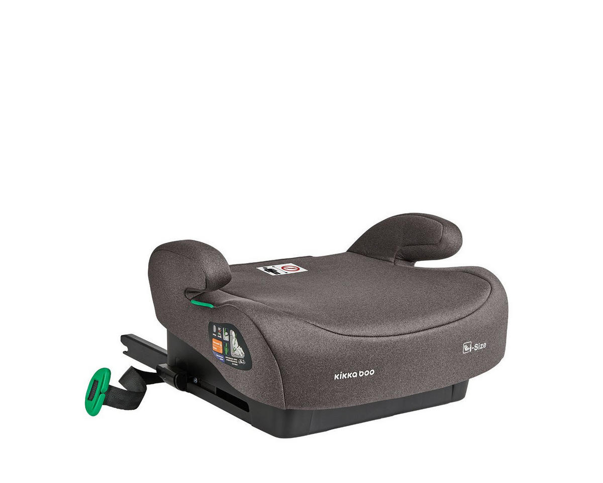 SITZERHÖHUNG i-Boost Braun i-Size (125-150cm) ISOFIX Rückenlehne - Braun, Kunststoff (44/36/41cm) - Kikka boo