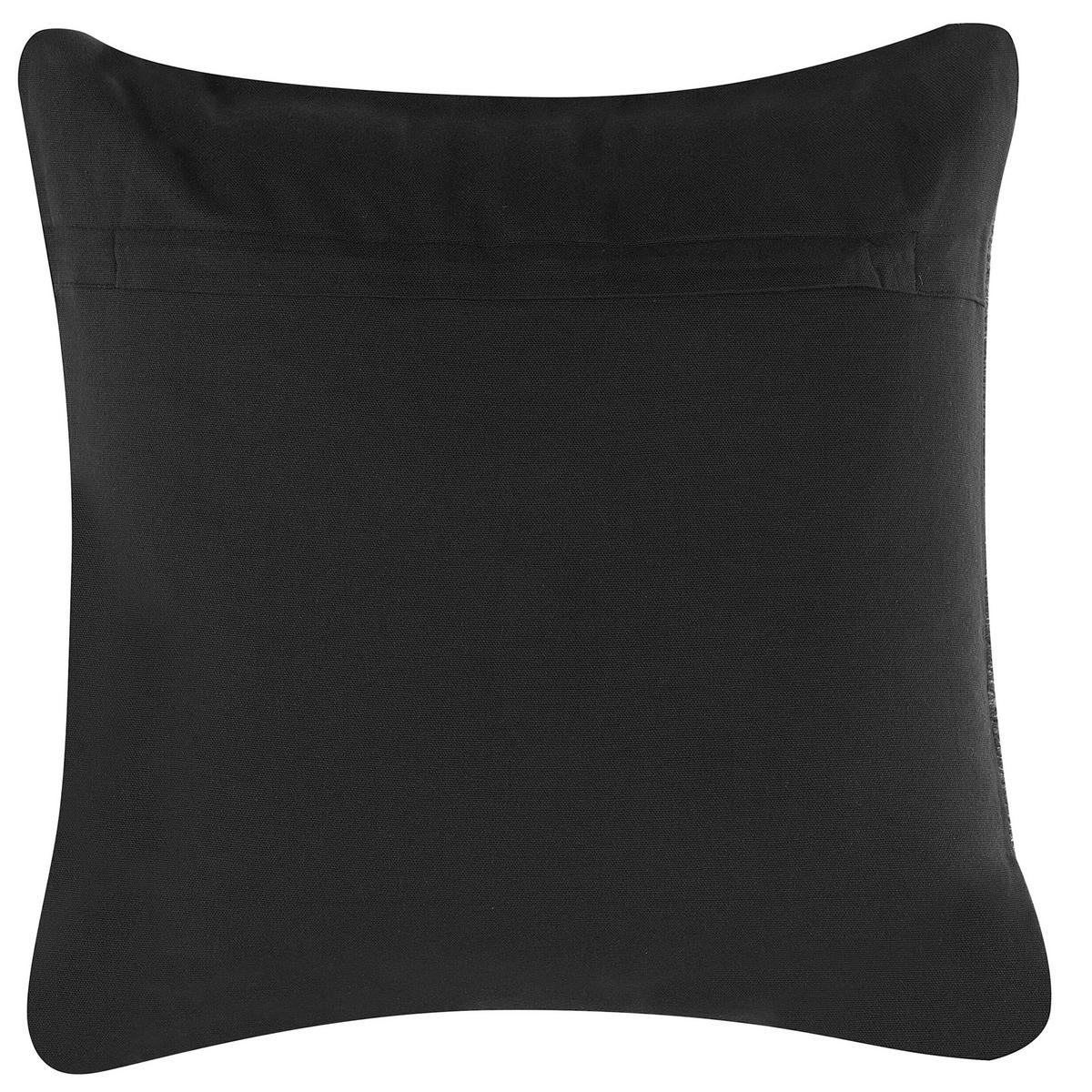 DEKOKISSEN Dunkelgrau 45/45 cm Konni - Dunkelgrau, Naturmaterialen/Textil (45/45cm) - Beliani