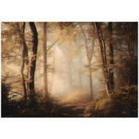 FOTOTAPETE Wald Bäume Braun 150x105 cm - Multicolor, Papier (150/105cm) - Wallarena