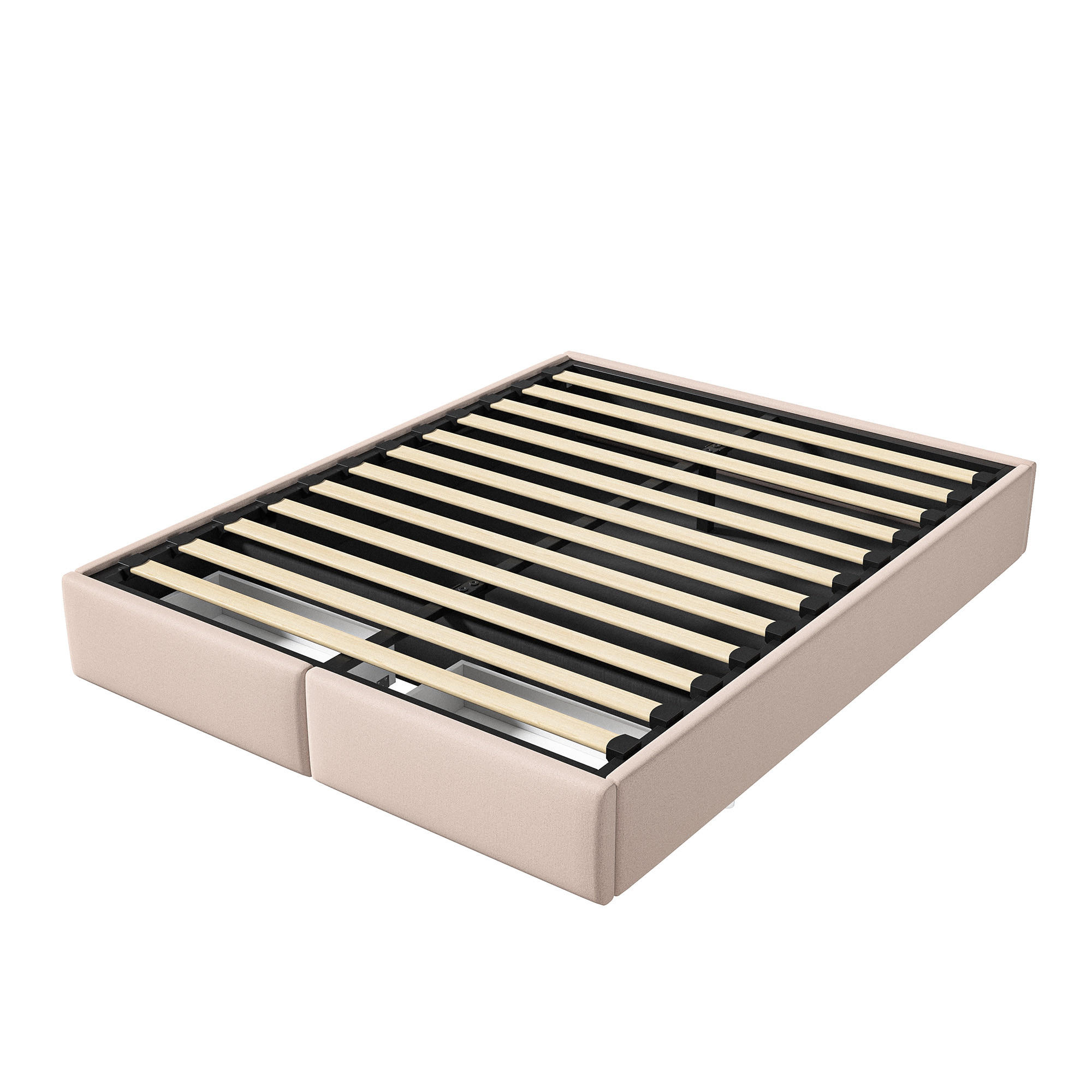 POLSTERBETT 160x200 cm, Beige, Schubladen - Beige, Textil/Metall (160/200cm)