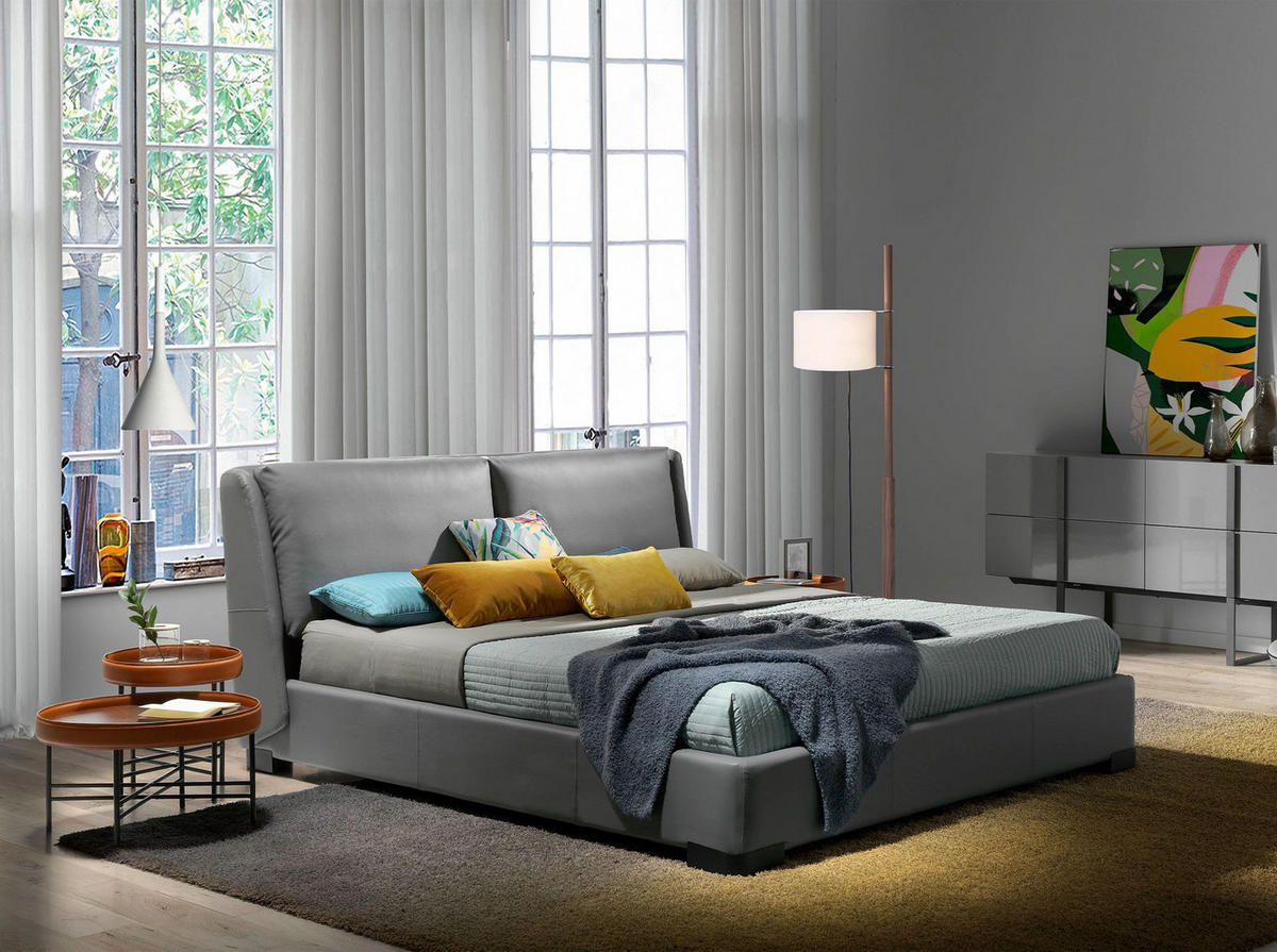 ECKTISCH Runder aus Ökoleder, Nussbaum und schwarzem Stahl Ø42/45 cm - Walnussfarben/Schwarz, Holz/Holzwerkstoff (42/42/45cm) - ANGEL CERDA