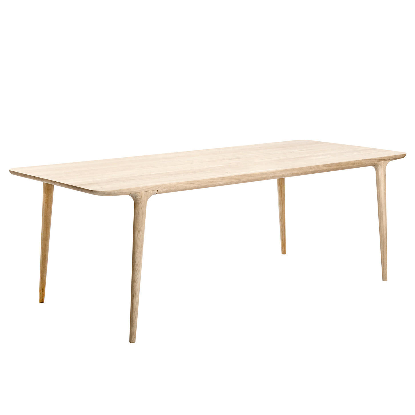 ESSTISCH - Eiche massiv - Eichefarben, Holz (90/200/75cm) - home24