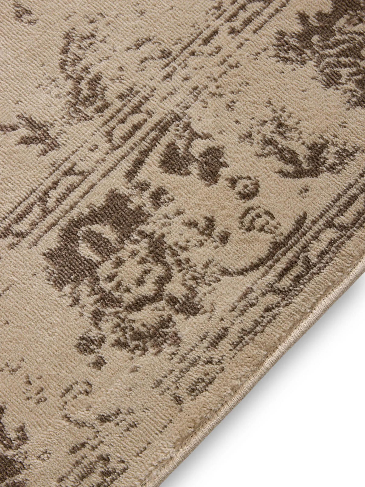 VINTAGE-LÄUFER Suki 80/240 cm - Creme/Braun, Kunststoff (80/240cm) - benuta