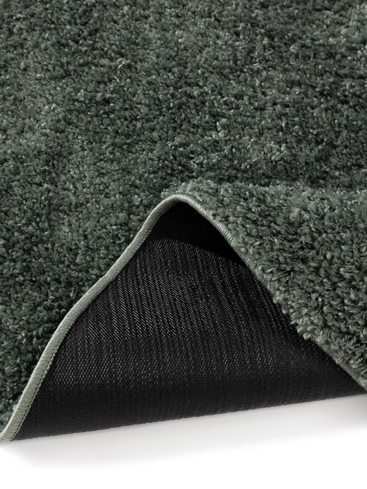 HOCHFLORTEPPICH Soho Hellgrün ø 80 cm rund - Hellgrün, Kunststoff (80/80cm) - benuta