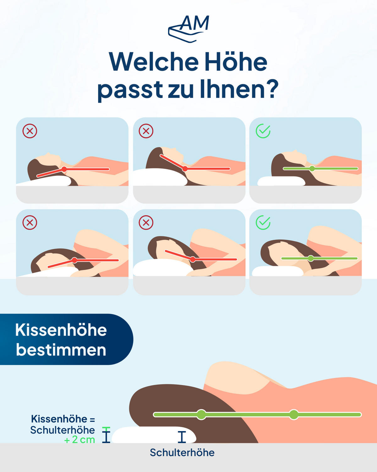 NACKENSTÜTZKISSEN höhenverstellbar - Weiß, Textil (60/35cm) - AM Qualitätsmatratzen