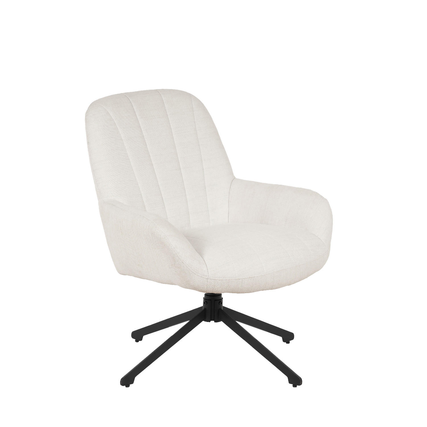 DREHSTUHL Freya Beige 73 cm x 87 cm - Beige, Textil (73/87/81cm) - Klast Home