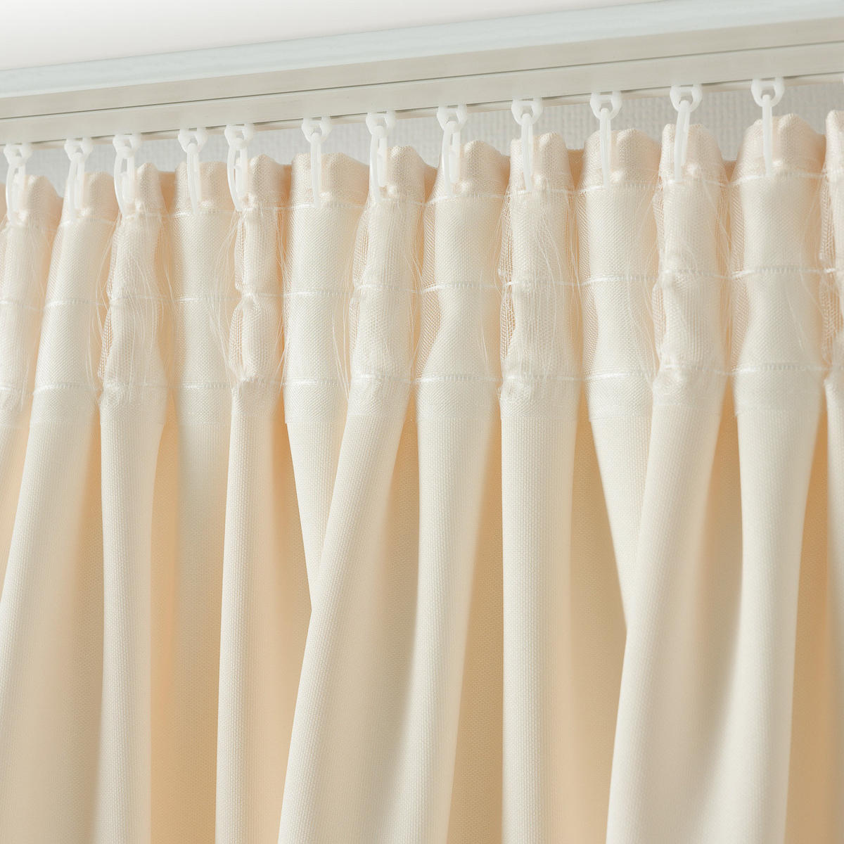 FERTIGVORHANG mit Schlaufenband ecru 140 x 280 cm - Ecru, Textil (140/280/1cm) - Dekoria