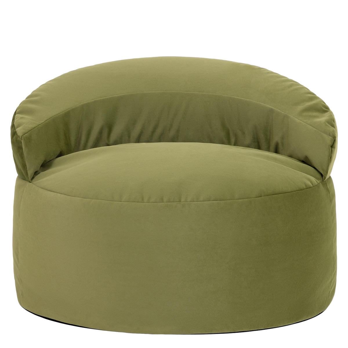 SITZSACK aus Samt Orb - Olivgrün, Textil (86/61/86cm) - icon