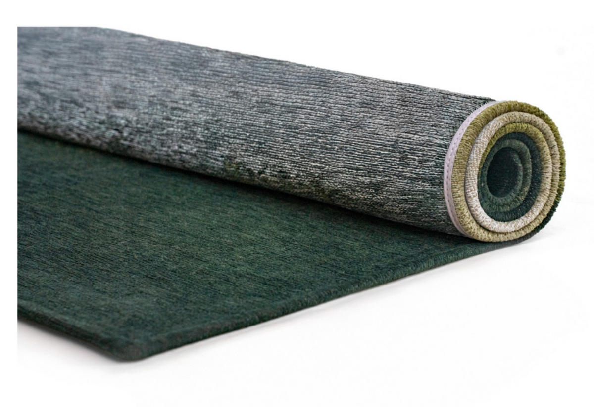 TEPPICH modern Flachgewebe NAGOYA Grün 140x140 cm Grün 140 x 140 cm - Grün, Textil (140/140cm) - Novatrend