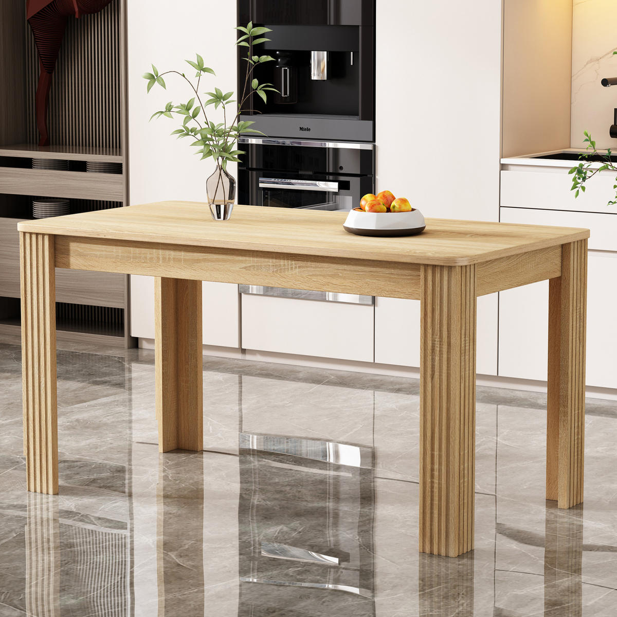 ESSTISCH 116/65/75 cm Eichefarben aus Spanplatte - Braun, Holzwerkstoff (116/65/75cm) - OKMYHOME