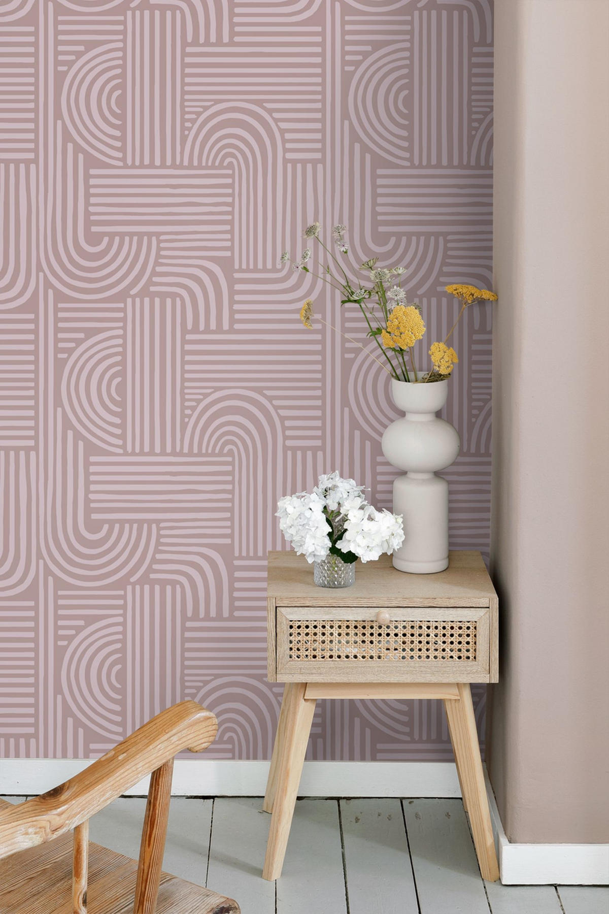 TAPETE 3D-Muster 50 x 900 cm - Lila, Papier (50/900cm) - ESTAhome