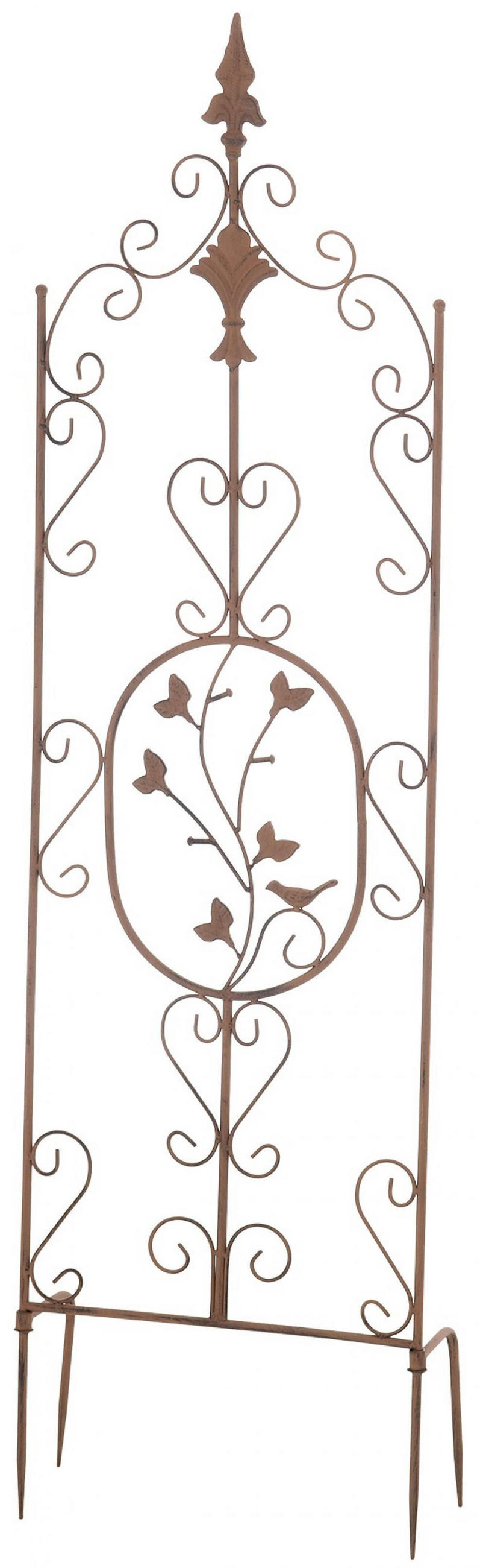 RANKGITTER 2er Set Metall antik braun - Braun, Metall (35/122/1cm) - CLP