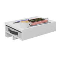 NACHTTISCH - Weiß, Holz/Textil (37/14/26.5cm) - Relaxdays