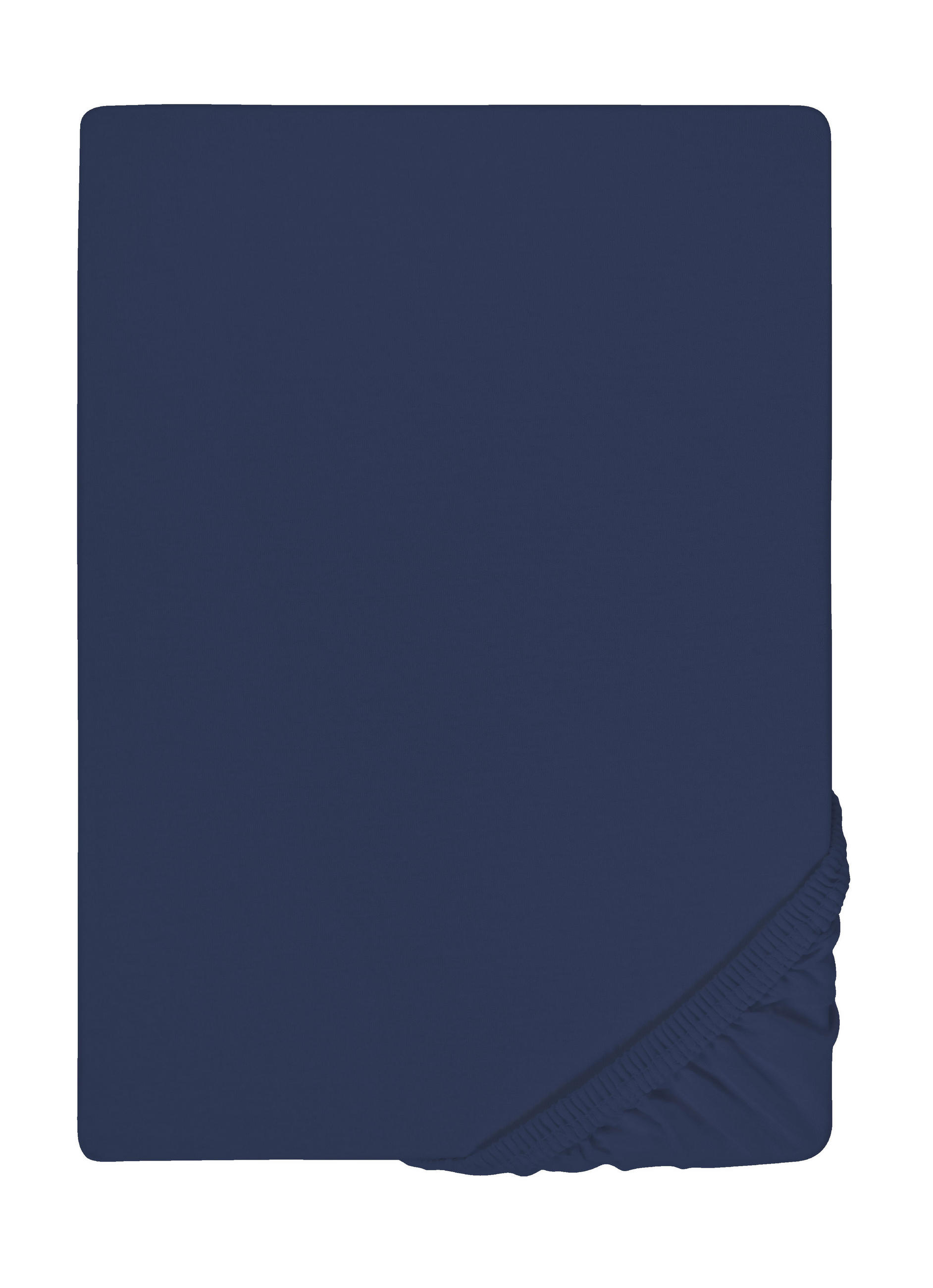 biberna Spannbetttuch Dunkelblau 130x220 cm
