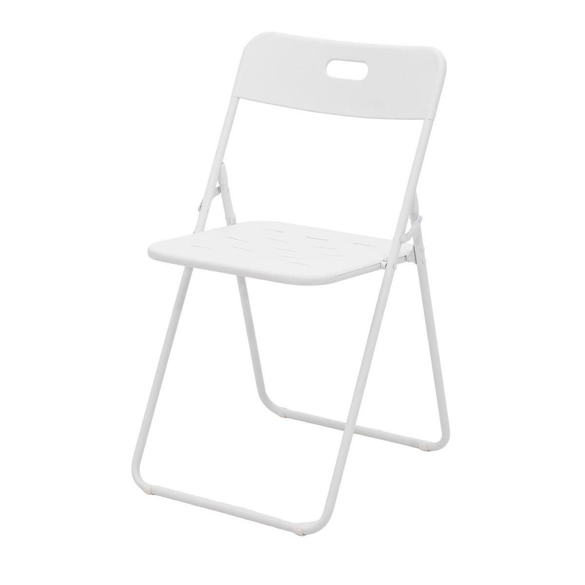 BALKONSET BISTRO SET,klappbar,Metall,für 2 Personen,Weiß - Weiß, Metall - LVHOM