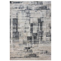 TEPPICH waschbar Abstrakt, Wohnzimmer schmutzabweisend Grau Rechteckig 190x290 - Grau, Textil (190/290cm) - KADIMA DESIGN