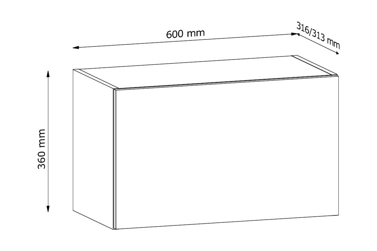 HÄNGESCHRANK 60 cm – Nexa G60KN – Grau - Grau, Holzwerkstoff (60/36/32cm) - ROYAL24_MARKT