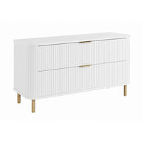 BADEZIMMERSCHRANK : Farbe Weiß, Griff gold, Füße gold, 120 x 41,5 x 66,7 cm - Goldfarben/Weiß, Holzwerkstoff (120/66.7/41.5cm) - 3XE LIVING