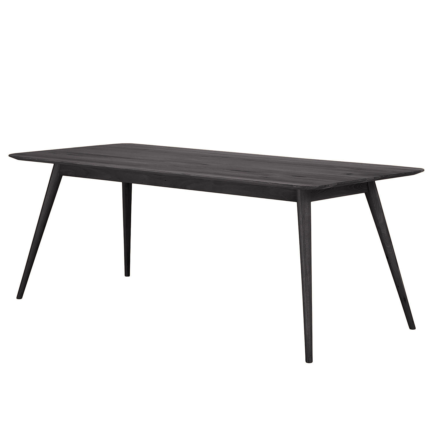 MASSIVER ESSTISCH - Massivholz - Eschefarben, Holz (90/180/75cm) - home24