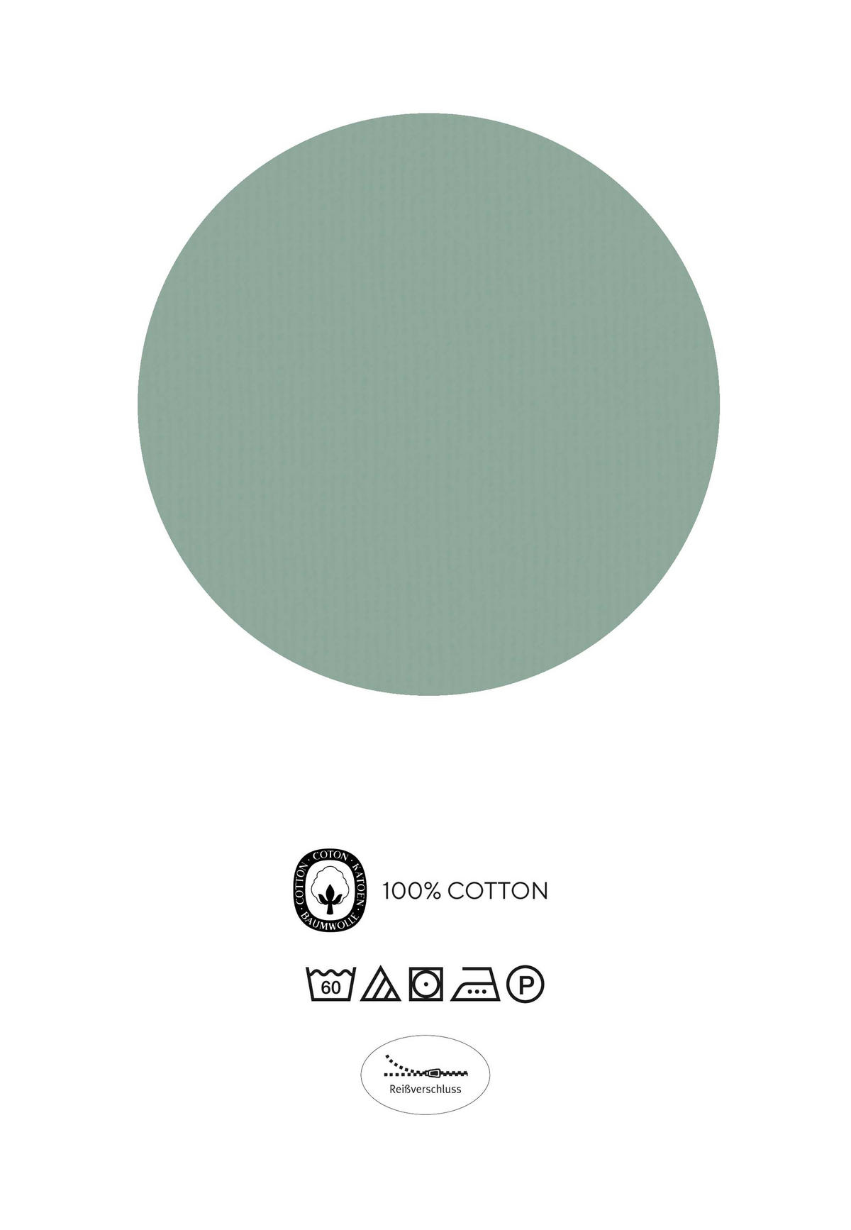 BETTWÄSCHE-GARNITUR Linon Hirsch NATUR, 135x200 cm + 80x80 cm - Naturfarben, Textil (135/200cm) - biberna