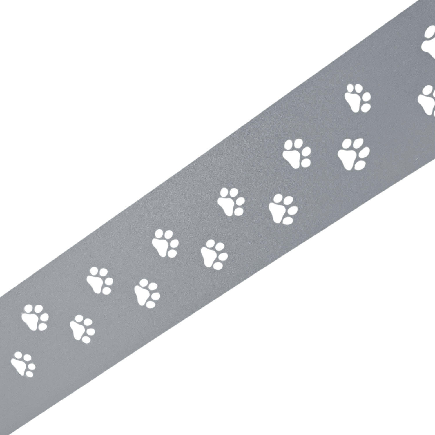 SICHTSCHUTZSTREIFEN PREMIUM Dekor Tapsi für Doppelstabzäune Fenstergrau 2,55m - Hellgrau, Kunststoff (255/19cm) - ZAUN|ZU
