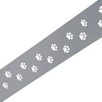 SICHTSCHUTZSTREIFEN PREMIUM Dekor Tapsi für Doppelstabzäune Fenstergrau 2,55m - Hellgrau, Kunststoff (255/19cm) - ZAUN|ZU