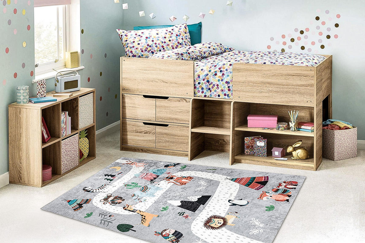 TEPPICH Bambino 80/150 cm - Grau, Textil (80/150cm) - rugsX