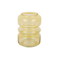 VASE Maravillo Gelb 14.5/14.5/20 cm - Gelb, Glas (20cm) - Present Time