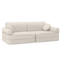 MODULSOFA FüR KINDER, Outzy, beige - Beige, Textil (160/24/24cm) - MeowBaby
