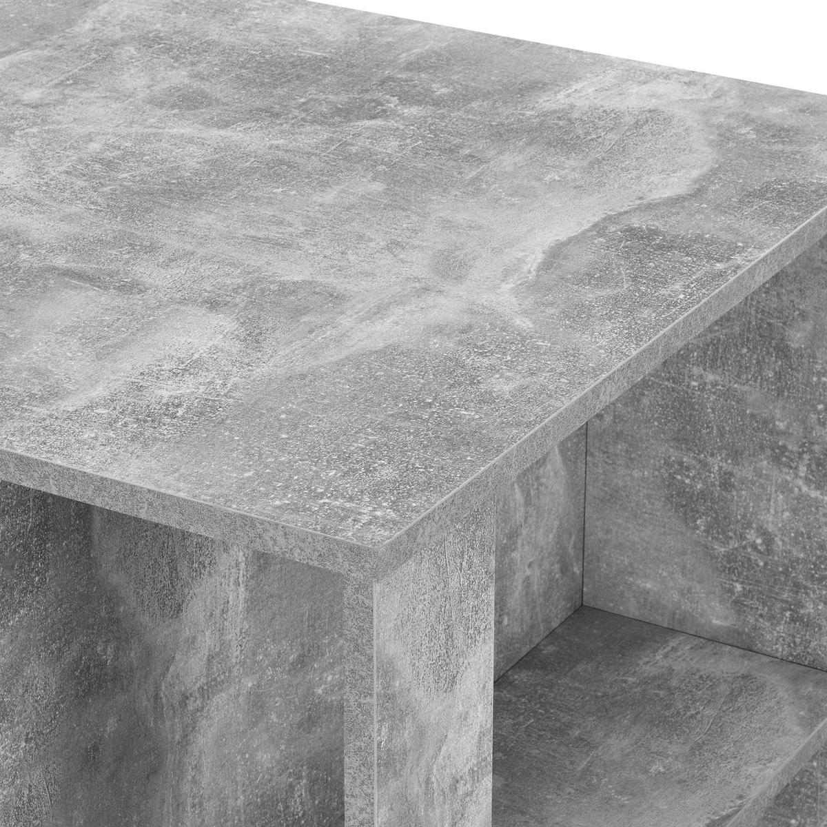 BAROVÝ STŮL Danderyd - šedá, kompozitní dřevo (60/120/105.5cm) - [en.casa]