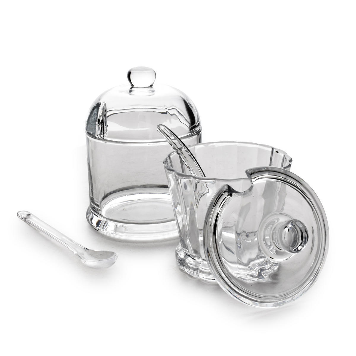 ZUCKERDOSE Modern Kitchen Transparent 8,8x9,5xh12 cm Glas - Transparent, Glas (8.8/12cm) - Mondex