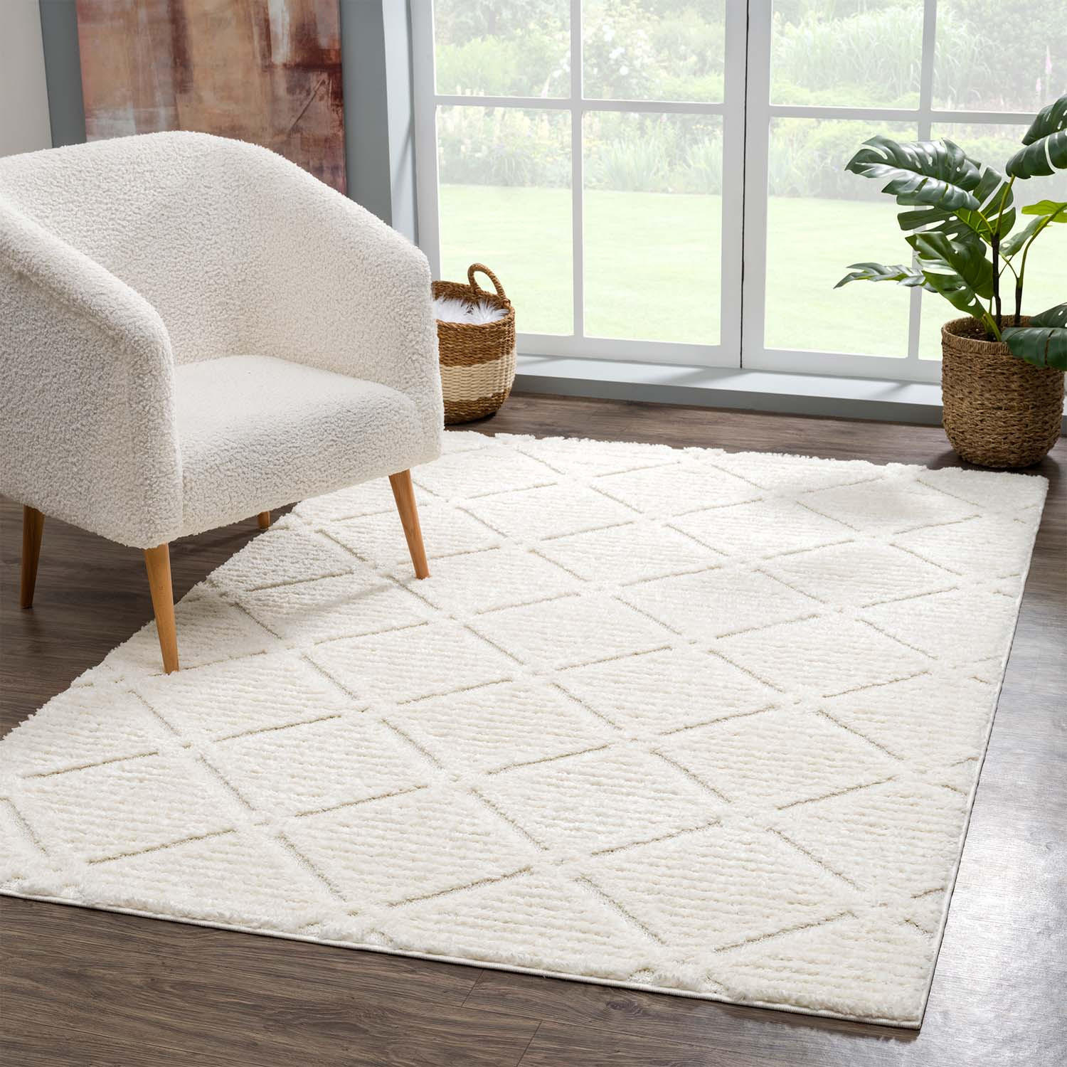 HOCHFLOR-TEPPICH Focus 2997 Creme 120x170 cm - Creme, Textil (120/170cm) - carpet city