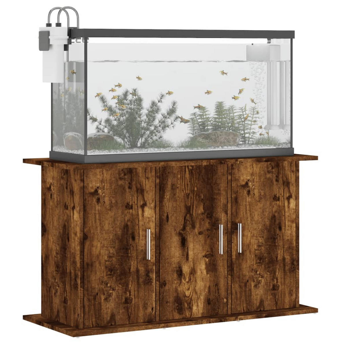 AQUARIUMSTÄNDER Räuchereiche 101/41/58 Cm Holzwerkstoff - Dunkelbraun, Holzwerkstoff (41/58/101cm) - vidaXL