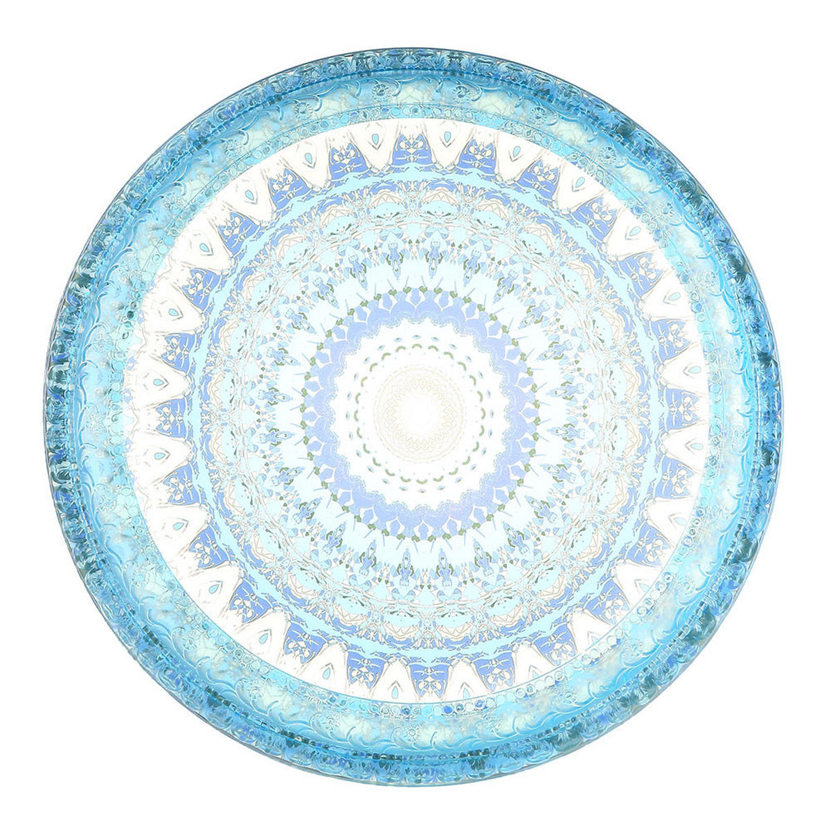 LED DECKENLEUCHTE Lazaro Blau Weiß - Blau, Metall (39/39/8.5cm) - Globo Lighting