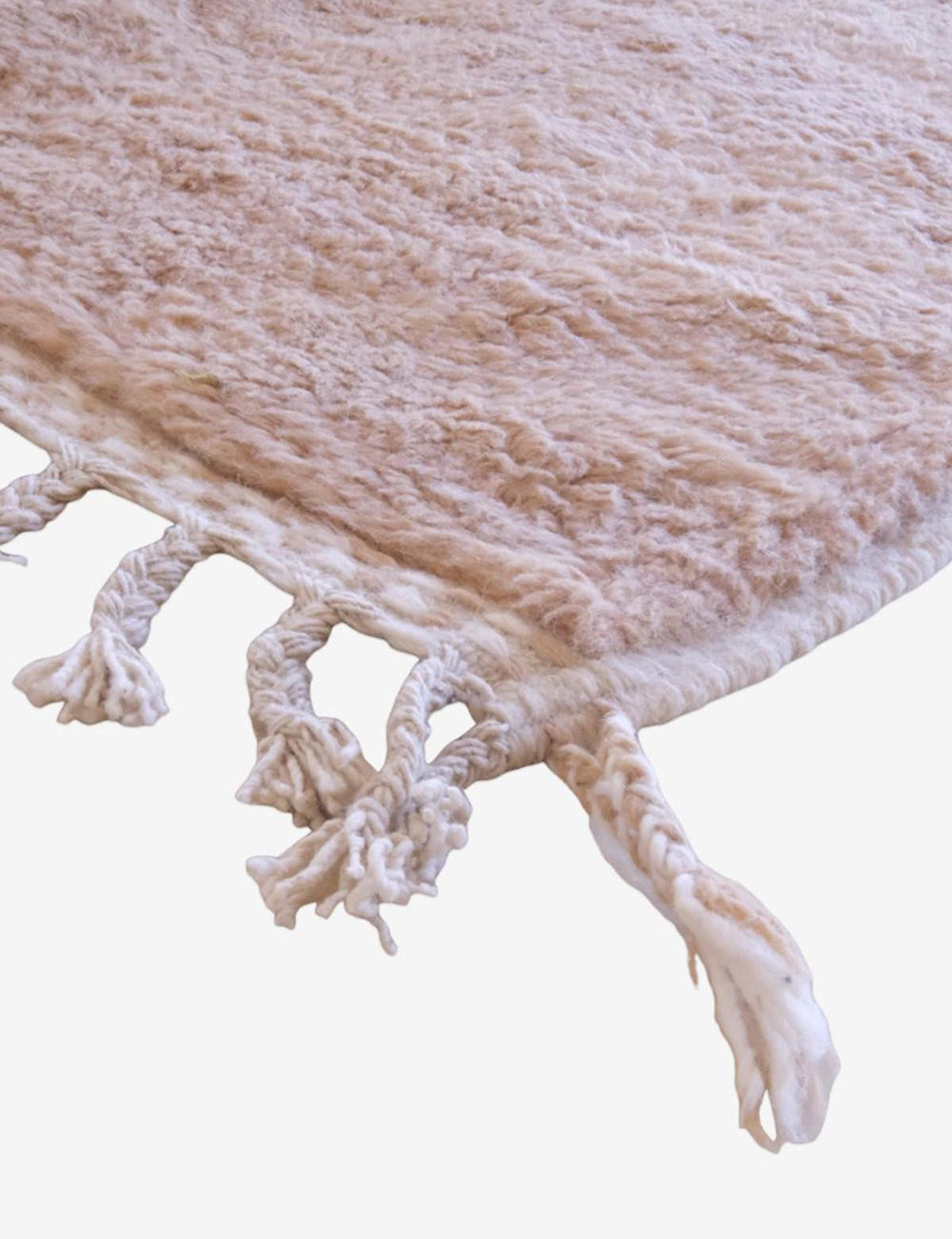 BERBERTEPPICH Ethno schlicht Wolle 165x 267 cm - Braun, Naturmaterialien (165/267cm) - AFK Living