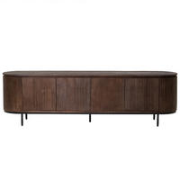 TV-MÖBEL aus Mangoholz 200cm, dunkelbraun - Dunkelbraun, Holz (200/57/45cm) - Giga Meubel