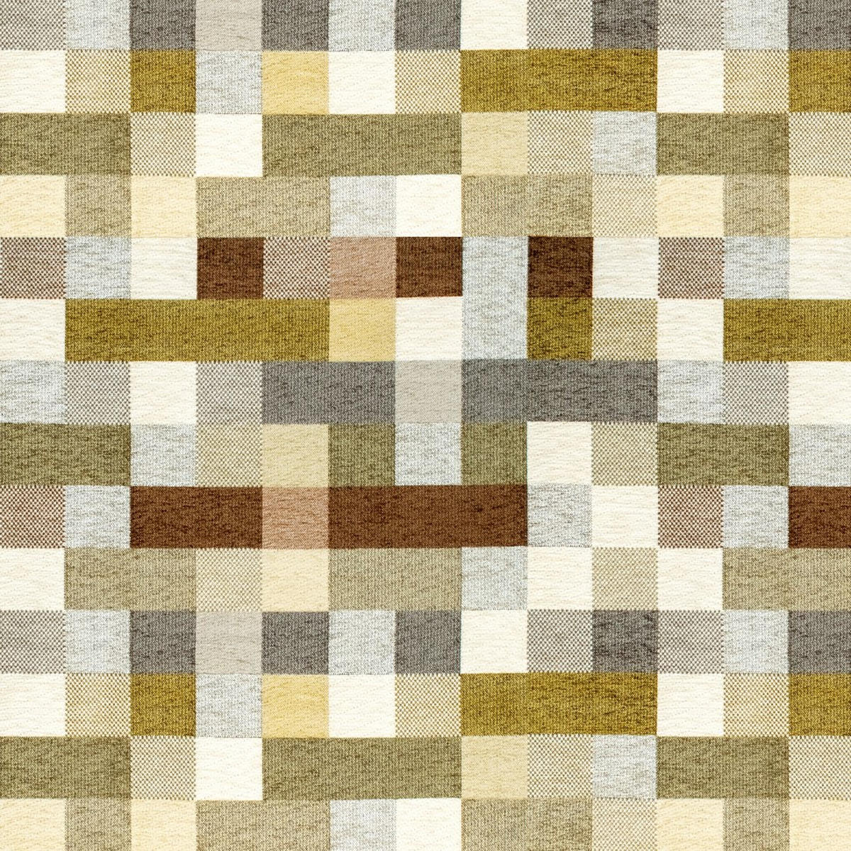 OHRENSESSEL Sofia Relaxsessel mit Hocker | Design kariert Beige-Ocker - Beige/Multicolor, Textil (92/68/95cm) - Supellex