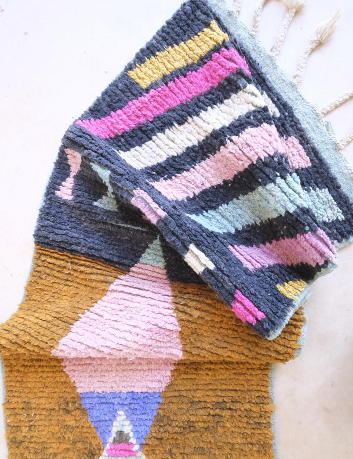 BERBERTEPPICH aus reiner Wolle mehrfarbig - Multicolor, Naturmaterialien (72/399cm) - AFK Living