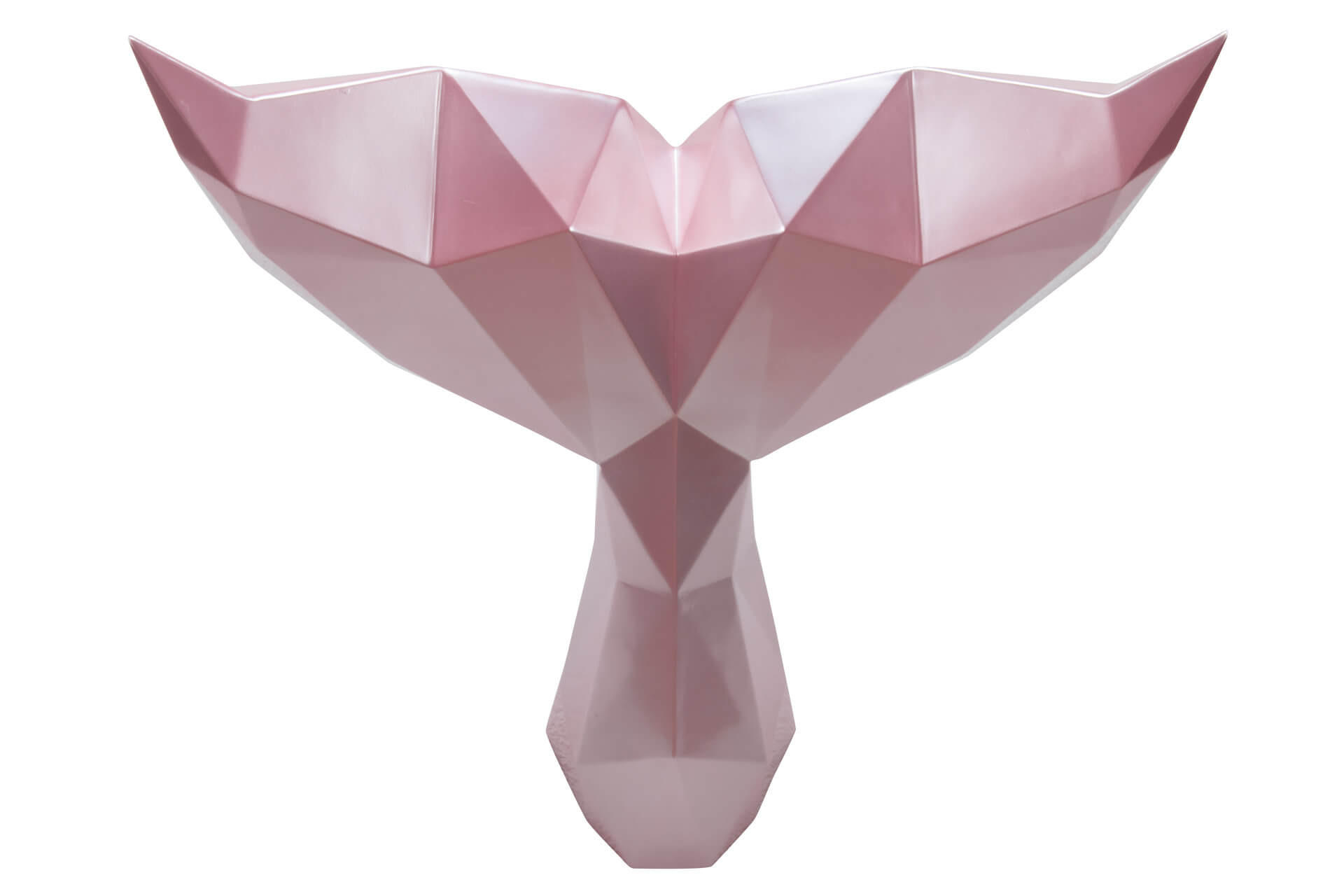 SKULPTUR Rosa 43/32 cm - Pink, Stein (1.66/32/38cm) - KUNSTLOFT