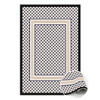 VINYL TEPPICH 150x225 cm Geometrischer Zopf - Creme/Schwarz, Kunststoff (150/225cm) - TULUP