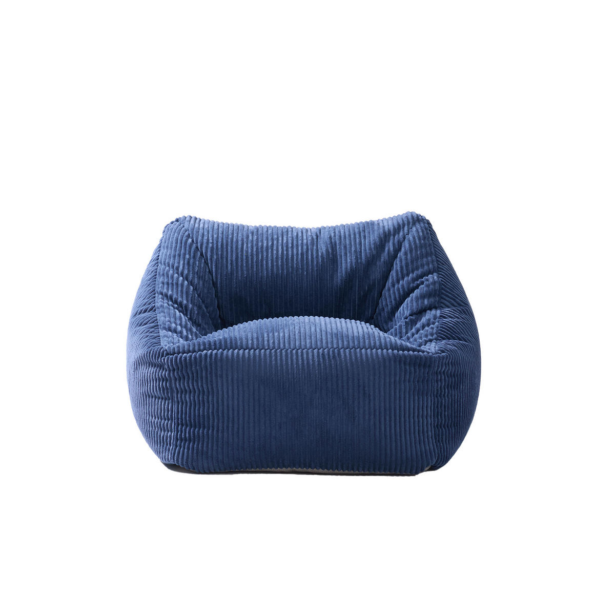 POUF kord Blau - Blau, Textil (55/44/55cm) - Nordlys